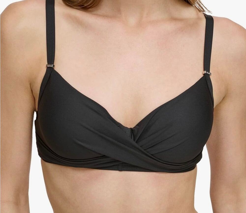 Calvin Klein Black Classic Molded Underwire Bikini Top S NWT